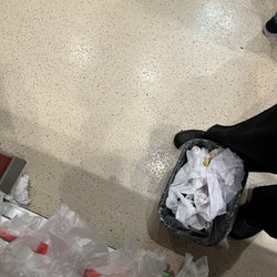 Filiberto’s Mexican Food - My food that I paid for thrown in trash.