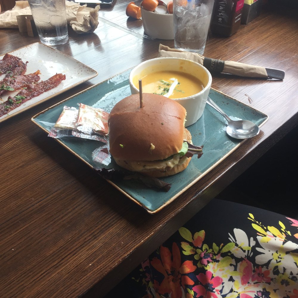 First Watch - turkey burger/butternut squash soup - Breakfast & Brunch Near Me - Cranberry Township, Pennsylvania First Watch - turkey burger/butternut squash soup - Breakfast & Brunch Near Me - Cranberry Township, Pennsylvania