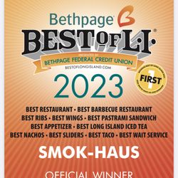 SMOK-HAUS - Best Of LI Awards 2023
