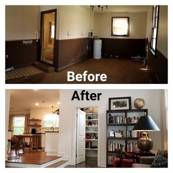 Veler - before and after photos of a living room - General Contractors Near Me - Nashville, Tennessee Veler - before and after photos of a living room - General Contractors Near Me - Nashville, Tennessee