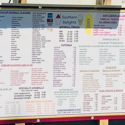Southern Delights - CLOSE UP MENU!