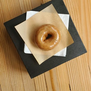 Holey Grail Donuts - original glazed on top of the tasting box - Donuts Near Me - Honolulu, Hawaii Holey Grail Donuts - original glazed on top of the tasting box - Donuts Near Me - Honolulu, Hawaii