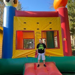Sports theme bounce house