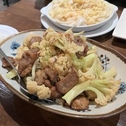 Taishan Cauliflower w Pork Neck Meat Taishan Cauliflower w Pork Neck Meat