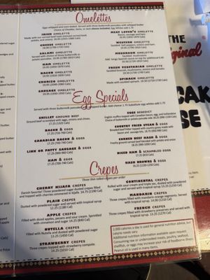 Menu photo 1 Original Pancake House Anaheim, CA Menu photo 1 Original Pancake House Anaheim, CA
