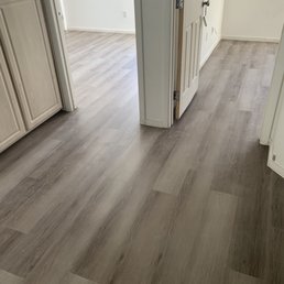 a hardwood floor in a home