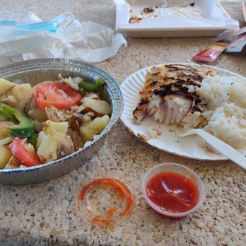 Quality Seafood - White fish with rice and steamed vegetables - Seafood Markets Near Me - Redondo Beach, California
