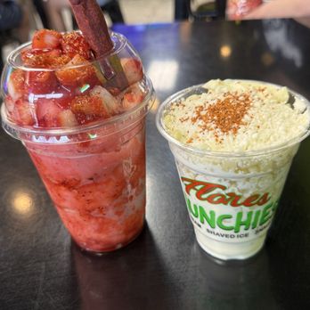 Flores Munchies - Fresada & Esquite (Corn In A Cup) - Shaved Ice Near Me - Rocklin, California