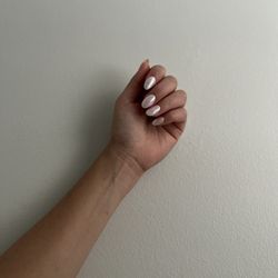 Queens Nails and Spa - Highland park - Dip nail manicure chrome
