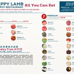 Happy Lamb Hot Pot - 2026 Sept Update Menu