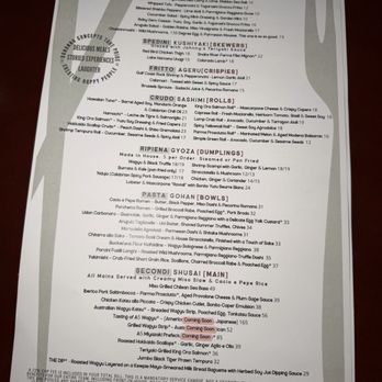 Rōmyō - Food Menu - Italian Near Me - Denver, Colorado