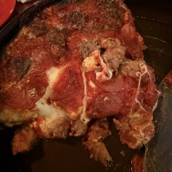 Pequod's Pizza - Deep dish with pepperoni, sausage and beef. - Pizza Near Me - Morton Grove, Illinois Pequod's Pizza - Deep dish with pepperoni, sausage and beef. - Pizza Near Me - Morton Grove, Illinois