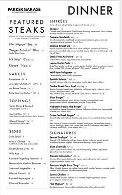 Menu photo 2 Parker Garage Parker, CO