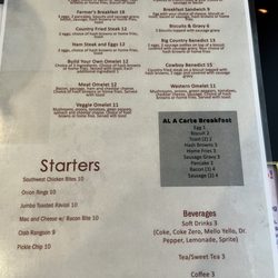 Fountain City Grille - Breakfast menu Appetizer menu Drinks menu