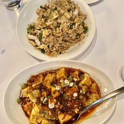 Blue Eye Dragon - Chicken fried rice and ma po tofu.