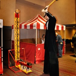 AGR Las Vegas - Hi Striker 10 foot action shot Carnival Games for Caesars Entertainment Employee party.