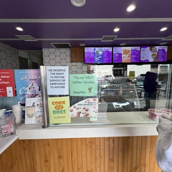 The Boba Spot - Inside counter and menu - Ice Cream & Frozen Yogurt Near Me - San Diego, California