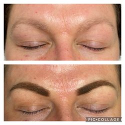 About Face - Powder brow immediatley after