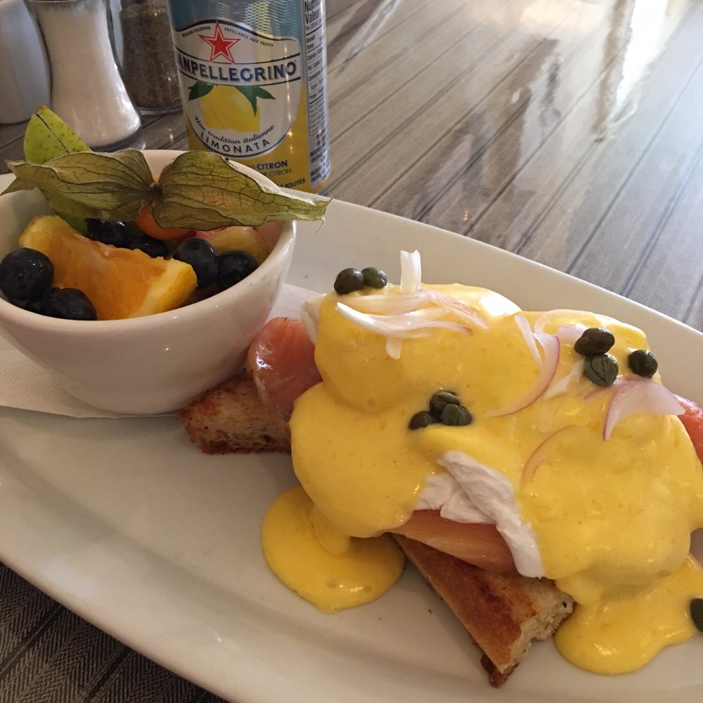 Gravlax Eggs Benny with fruit cup (it sold out by noon) Gravlax Eggs Benny with fruit cup (it sold out by noon)