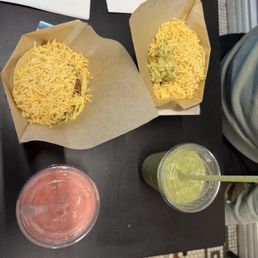 Arepas and smoothies