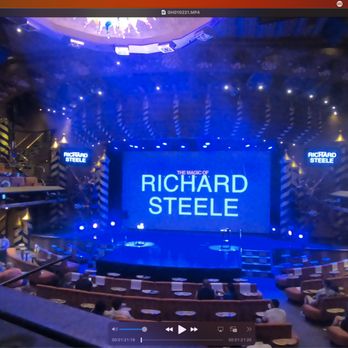 Richard Steele Magician - The cruisers are starting to take their seats in the beautiful ship theater. AMAZING!! - Magicians Near Me - Glendale, Arizona Richard Steele Magician - The cruisers are starting to take their seats in the beautiful ship theater. AMAZING!! - Magicians Near Me - Glendale, Arizona