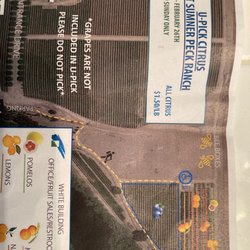 Sumner Peck Ranch - U-pick map/guide