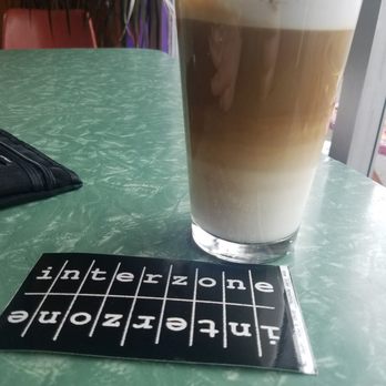 Interzone - Lavender white mocha and a free sticker ! - Coffee & Tea Near Me - Corvallis, Oregon