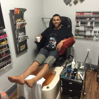 The Nail Lab - Finishing up with my pumpkin pedicure! - Nail Salons Near Me - Sarasota, Florida
