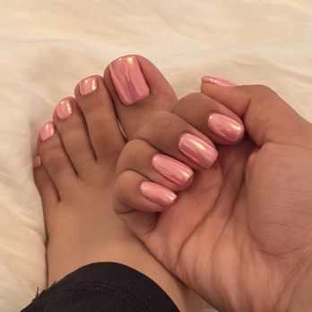 Mimi's Touch Salon - Hard Gel with Chrome - Hair Salons Near Me - Coral Gables, Florida