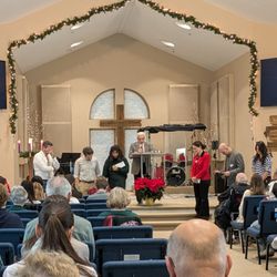 Cape Cod Bible Alliance Church - George praying to bless the leadership of CCBAC