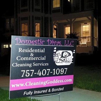 Domestic Divas - Ask us about the benefits of a yard sign in front of your home or business! - Home Cleaning Near Me Domestic Divas - Ask us about the benefits of a yard sign in front of your home or business! - Home Cleaning Near Me