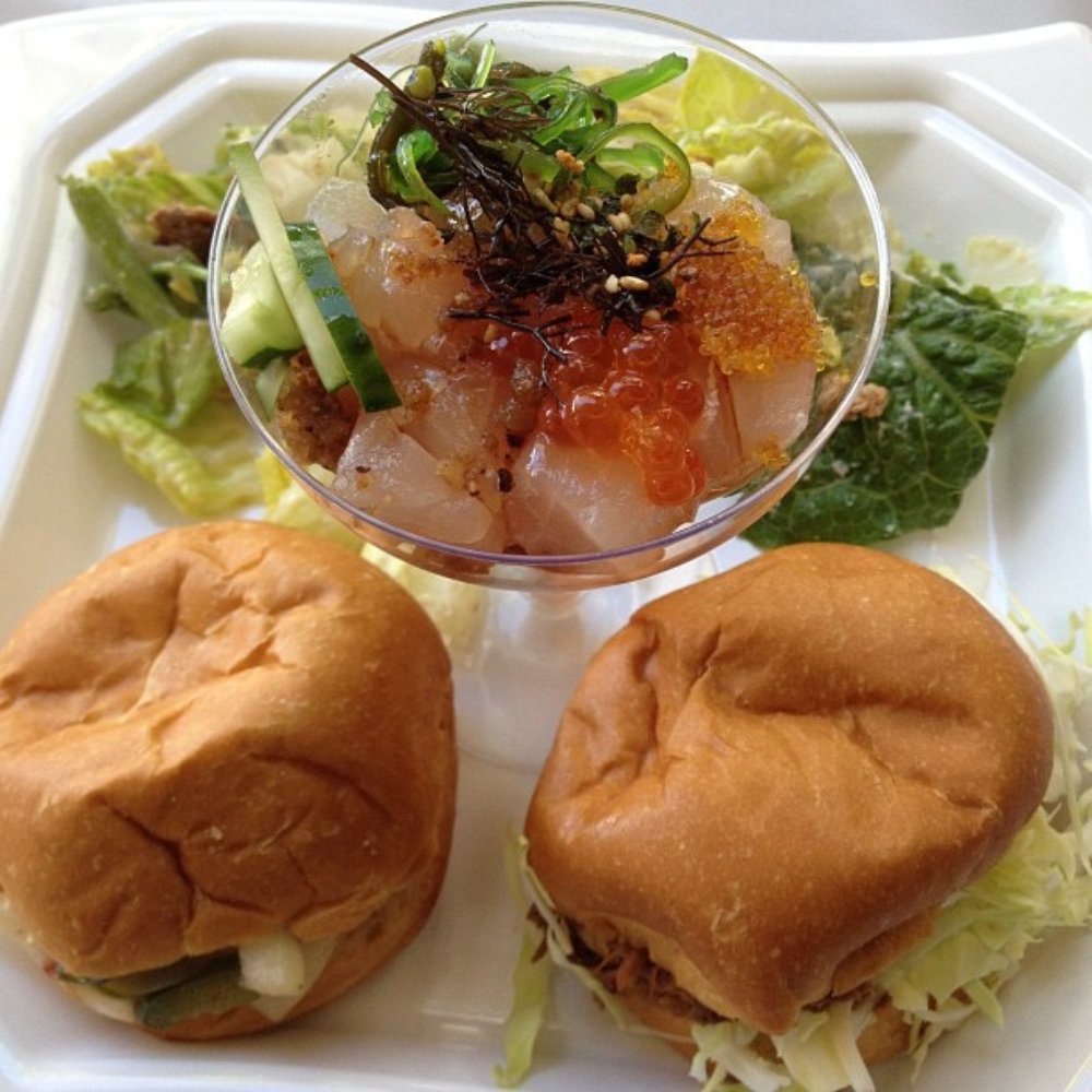 sliders, salads, & a poke bar.... sliders, salads, & a poke bar....