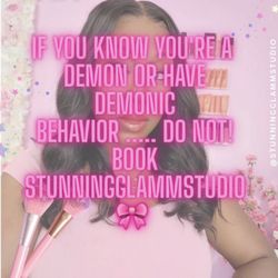 Stunning Glamm Studio - This is what the business owner Stacy wrote about me. It is unprofessional and rude to call potential clients a demon