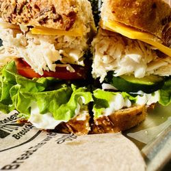 Great Harvest Bread - Turkey and Swiss Sandwich (with some edits, obviously not Swiss).