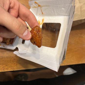 Buffalo Wild Wings - This is what Buffalo Wild Wings considers a full sized wing. - Chicken Wings Near Me - Logan, Utah Buffalo Wild Wings - This is what Buffalo Wild Wings considers a full sized wing. - Chicken Wings Near Me - Logan, Utah