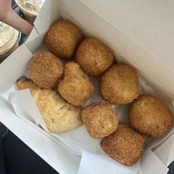 Porto's Bakery & Cafe - Chicken Empanada - Cheese and Spicy Pepper Potato Ball  - - Bakeries Near Me - Downey, California