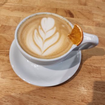 Cure Coffeehouse - Spiced orange latte - Coffee & Tea Near Me - Norfolk, Virginia