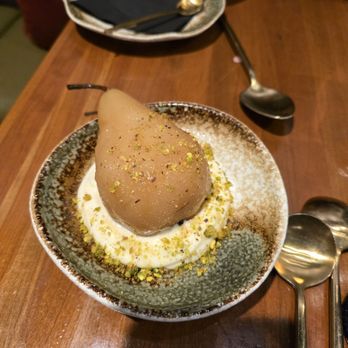 Fiamma by Mendel - Poached pear - Italian Near Me - Beachwood, Ohio Fiamma by Mendel - Poached pear - Italian Near Me - Beachwood, Ohio