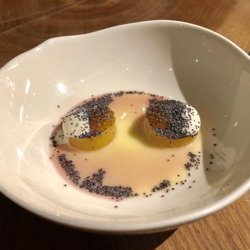 La Degustation Bohême Bourgeoise - Golden beets with poppy seeds - Czech Near Me - Prague, Puerto Rico