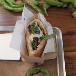 Wild mushroom in a pita Wild mushroom in a pita