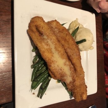 Crabby's Seafood Bar & Grill - Walleye,  green beans, garlic mashed potatoes - Seafood Near Me - Rogers, Arkansas