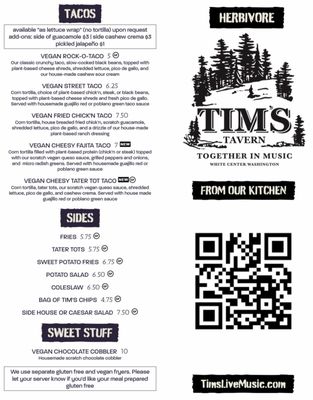 Menu photo 1 Tim's Tavern Seattle, WA