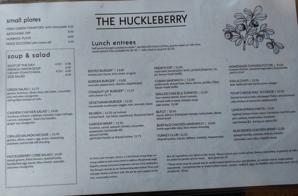 Menu photo 2 The Huckleberry Louisville, CO