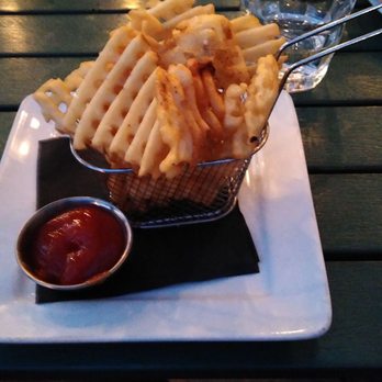 Sundown at Granada - Gluten Free Waffle Fries in a cute little fryer basket! - New American Near Me - Dallas, Texas Sundown at Granada - Gluten Free Waffle Fries in a cute little fryer basket! - New American Near Me - Dallas, Texas