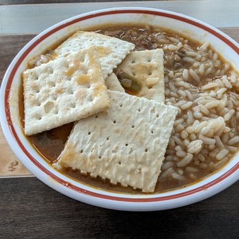 Catfish Station - Chicken and sausage gumbo (there's more filling that the picture implies) - Cajun/Creole Near Me - Katy, Texas