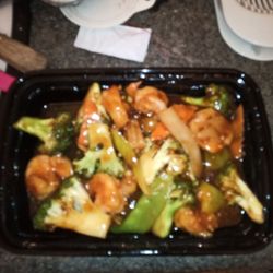 China King Illinois Restaurant - This is garlic shrimp six pieces of shrimp mostly vegetables $11 told it was 20 minutes turned into 40