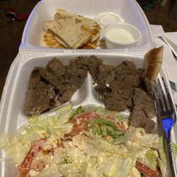 I guess the main course of this meal is salad. Very disappointing.