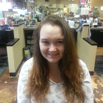 Johns Hair Station - Before picture from front: Years of coloring and lightening my hair did serious damage. I have curly, fine & dry hair. - Hair Salons Near Me - Tigard, Oregon