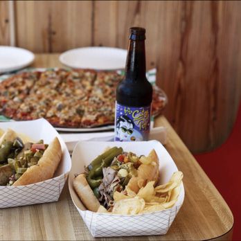 Kim's Uncle Pizza - two hot dogs and a beer - Pizza Near Me - Westmont, Illinois Kim's Uncle Pizza - two hot dogs and a beer - Pizza Near Me - Westmont, Illinois