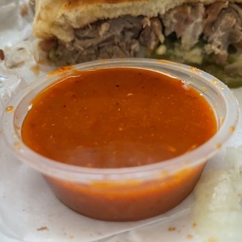 Mendez Restaurant - a sandwich with a side of sauce - Latin American Near Me - Pasadena, California Mendez Restaurant - a sandwich with a side of sauce - Latin American Near Me - Pasadena, California